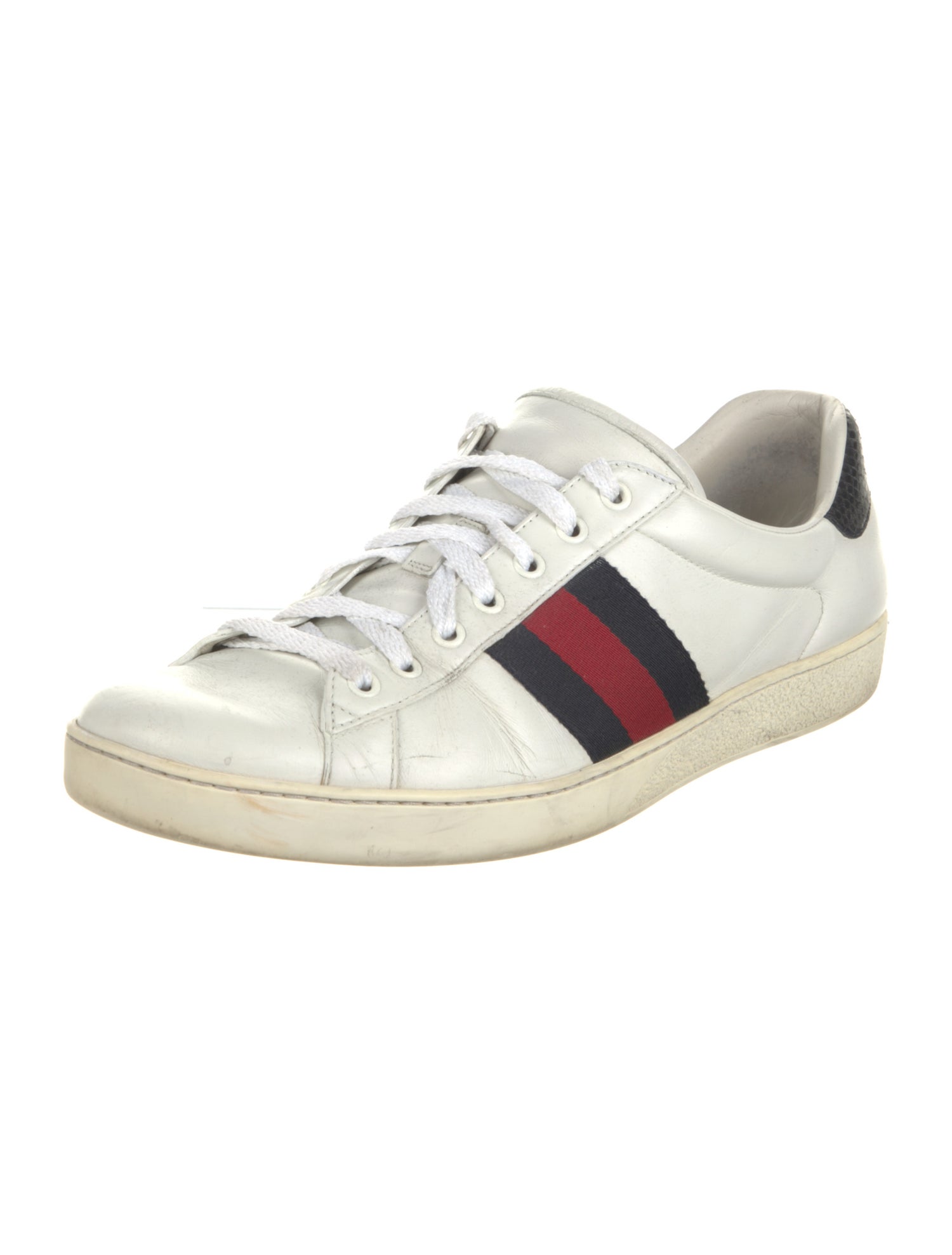 Gucci Sylvie Web Accent Leather Sneakers